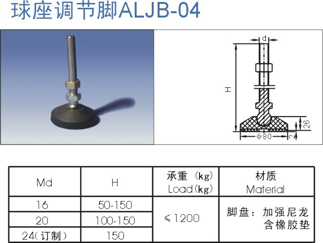球座調(diào)節(jié)腳ALJB-04